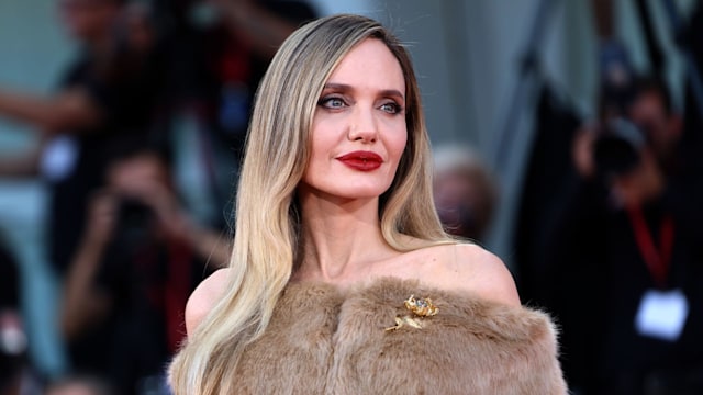  Angelina Jolie attends a red carpet for "Maria" during the 81st Venice International Film Festival at  on August 29, 2024 in Venice, Italy. (Photo by Elisabetta A. Villa/Getty Images)