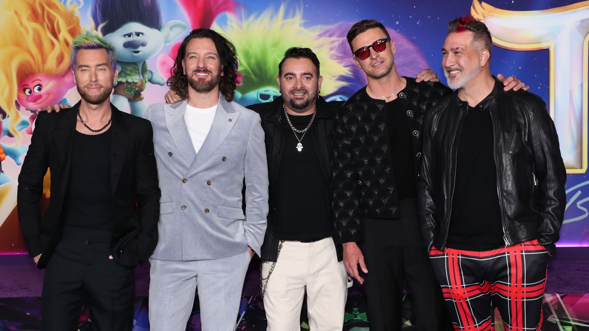 Lance Bass, JC Chasez, Chris Kirkpatrick, Justin Timberlake and Joey Fatone of *NSYNC
'Trolls: Band Together' Special Screening