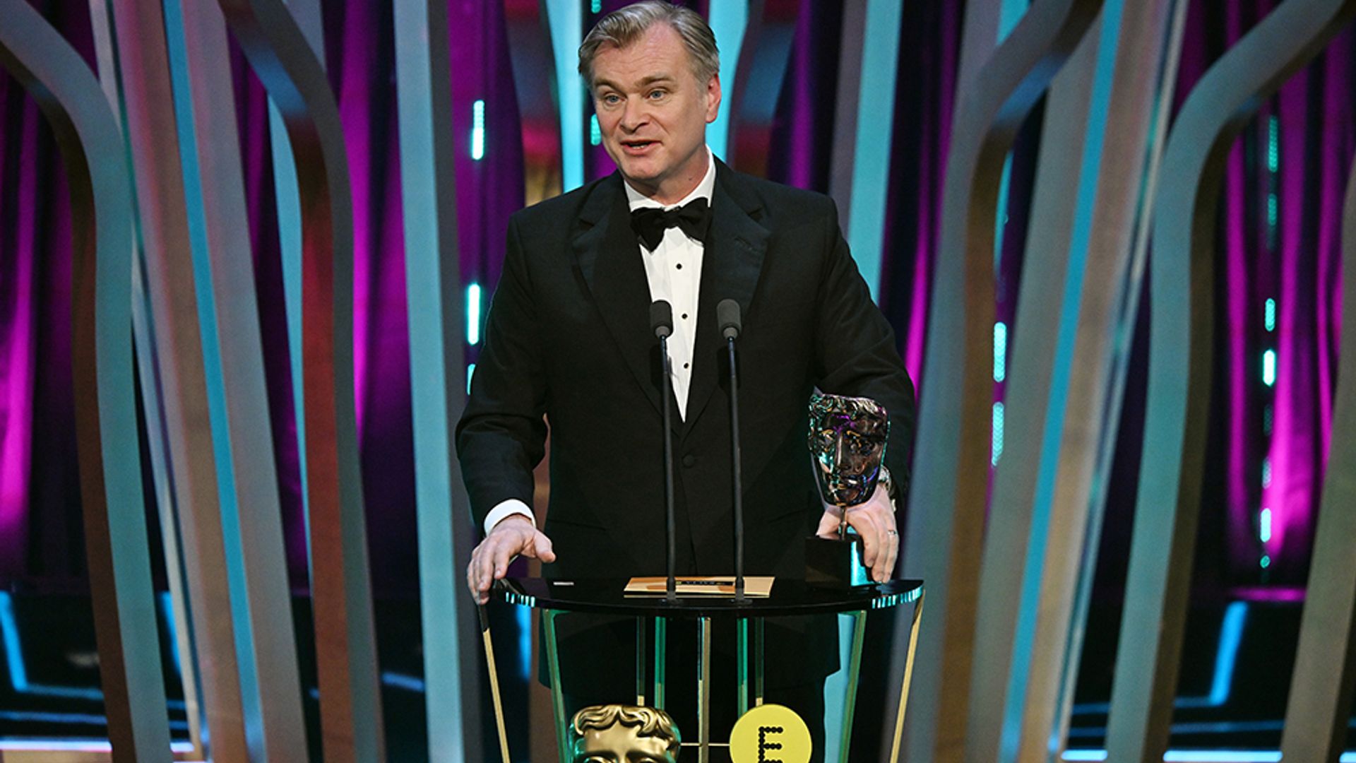 Christopher Nolan acceptance speech BAFTAs 2024