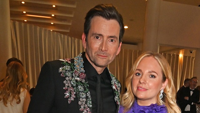 David and Georgia Tennant pose together at the 2024 BAFTA Television Awards 