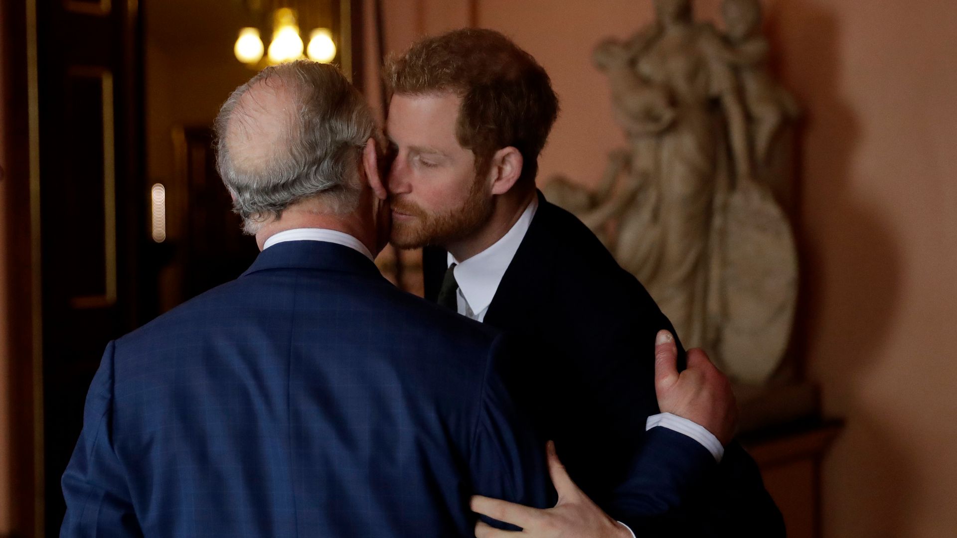 Prince Harry and his dad Charles had a good relationship - seen here together in 2018