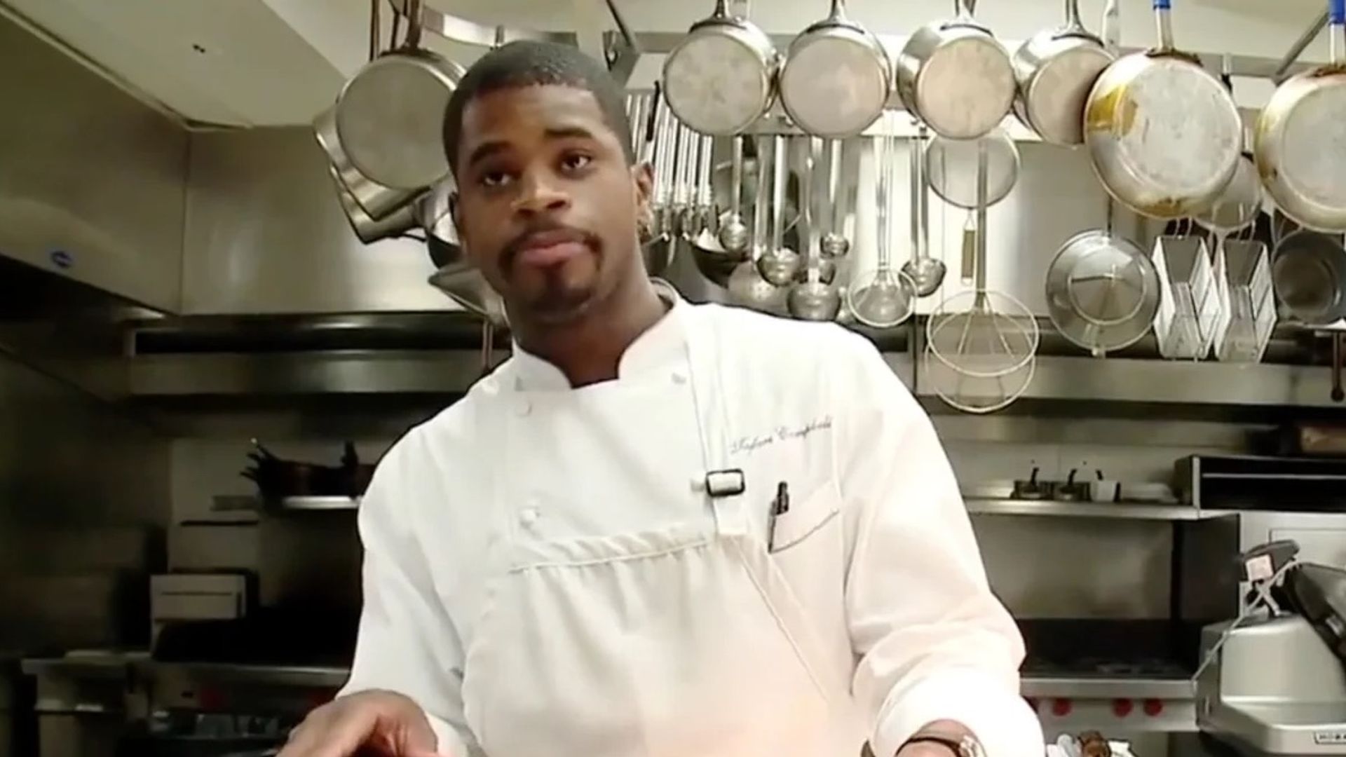 Tafari Campbell, personal chef to President Obama is  working in the White House kitchen