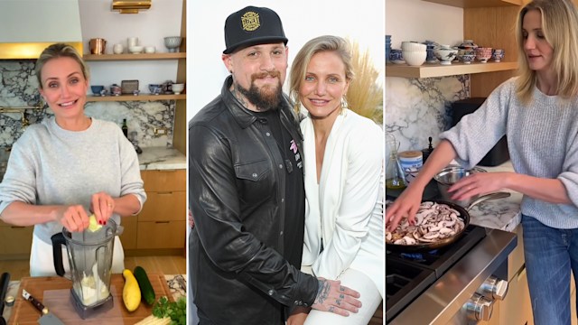 Cameron Diaz and Benji Madden's kitchen at Montecito mansion