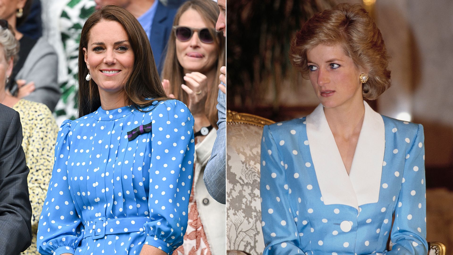 Princess Kate just copied Princess Diana in dotty look for a second time this week