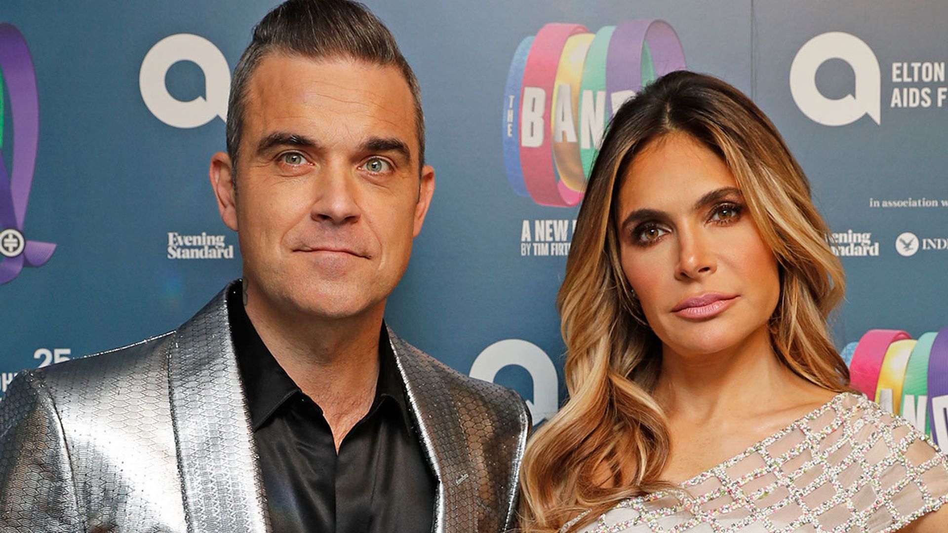 robbie williams and ayda field at event