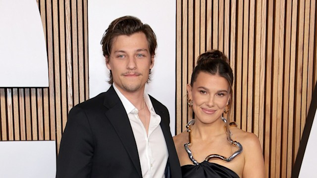 NEW YORK, NEW YORK - NOVEMBER 07: (L-R) Jake Bongiovi and Millie Bobby Brown attend Glamour Women of the Year 2023 at Jazz at Lincoln Center on November 07, 2023 in New York City. (Photo by Dimitrios Kambouris/Getty Images for Glamour)