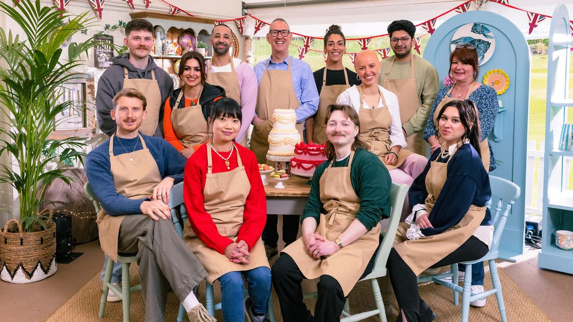 The cast of The Great British Bakeoff 2025