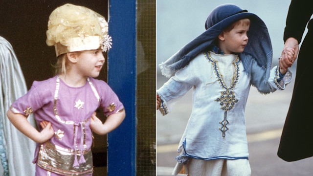 Princess Beatrice and Prince Harry in school nativity