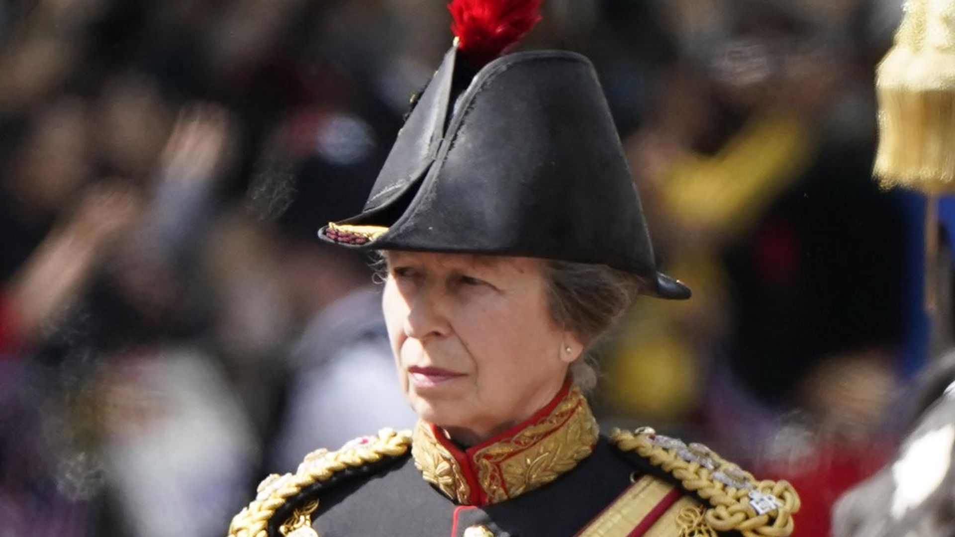 princess anne military uniform trooping colour jubilee