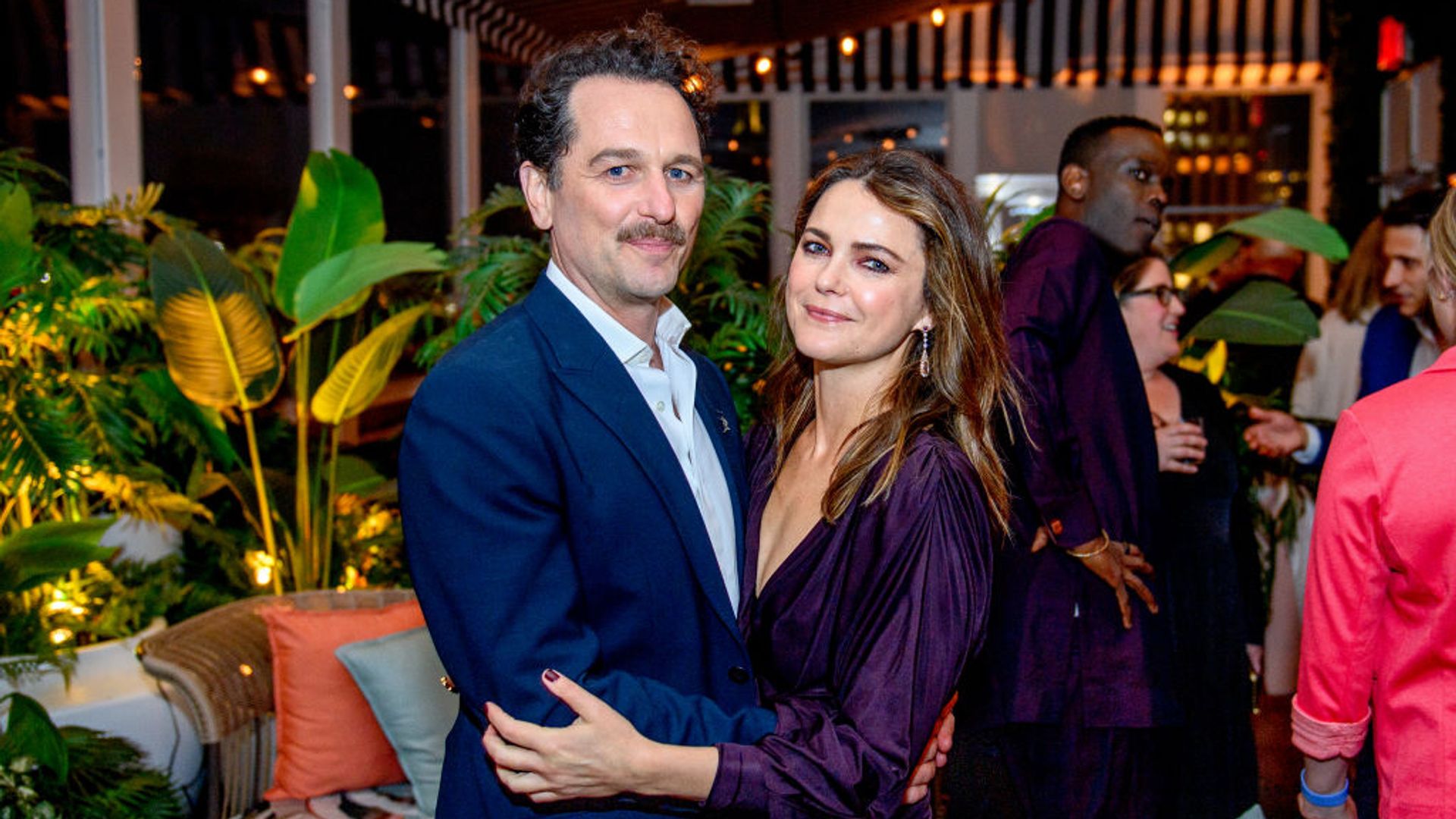 Keri Russell and Matthew Rhys cuddled up at the after party for The Diplomat in New York