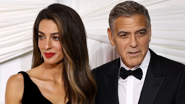 Amal Clooney and George Clooney attend the Clooney Foundation for Justice's The Albies at New York Public Library on September 26, 2024 in New York City.  (Photo by Arturo Holmes/WireImage)