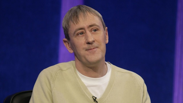 Nicholas Lyndhurst on the set of Parkinson