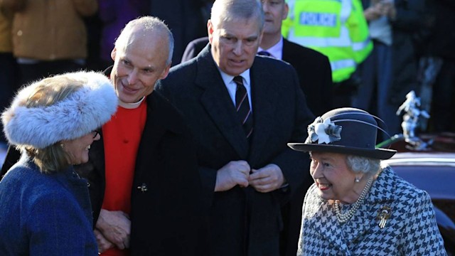 the queen prince andrew rare appearance