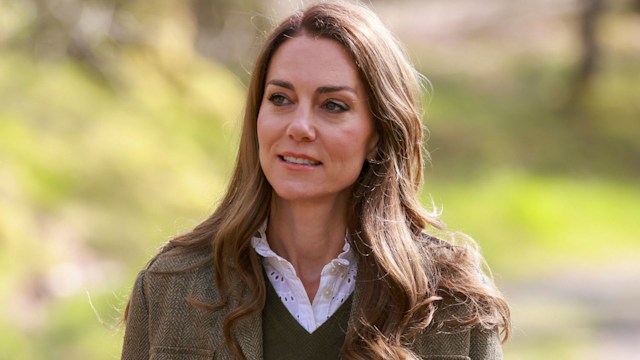 Catherine, Princess of Wales during a visit to Ardura Community Forest in Scotland.