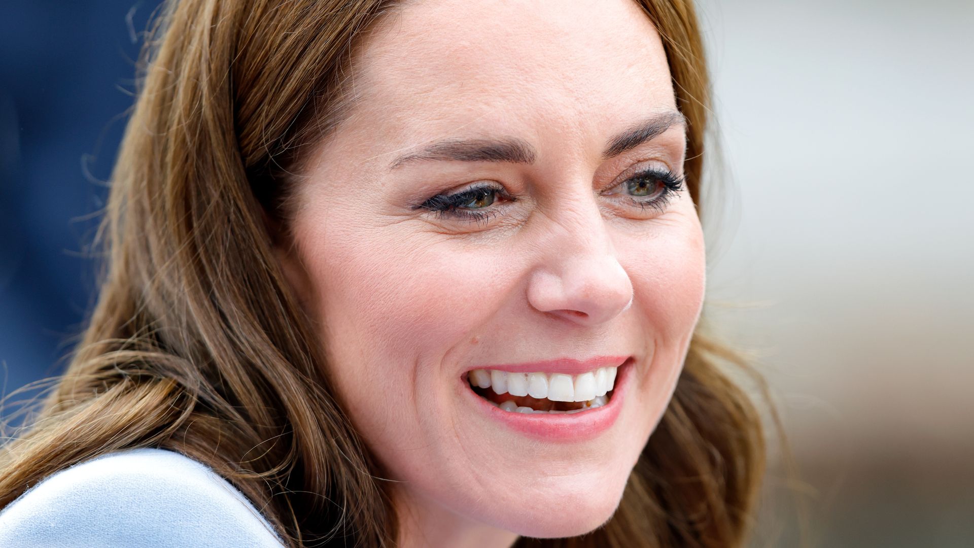 Catherine, Princess of Wales up close smiling