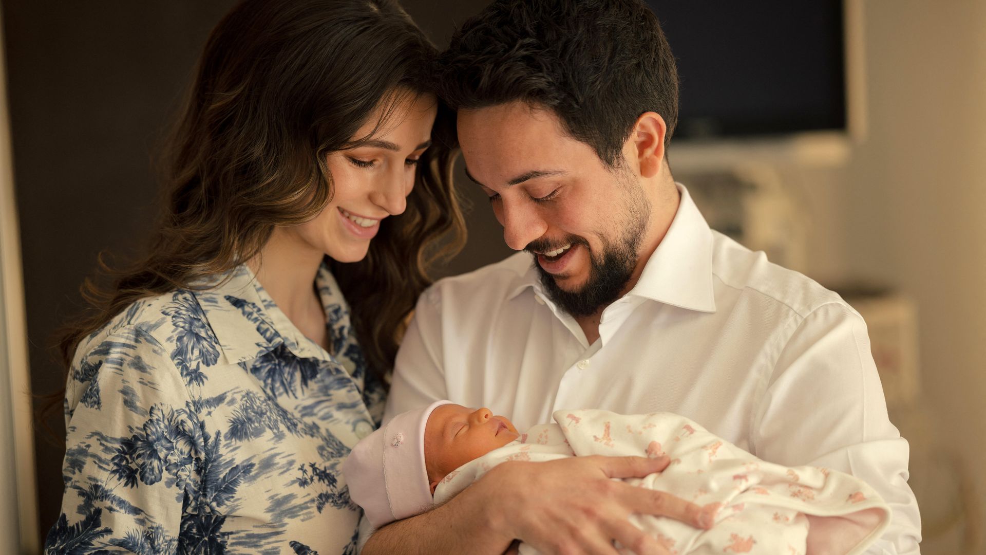 Crown Prince Hussein melts hearts with rare video of baby Princess Iman