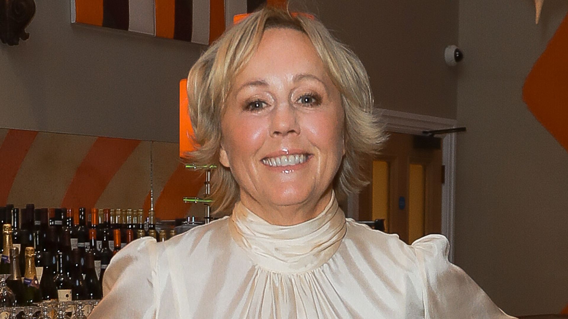 Shirlie Holliman attends a special screening and Q&A for 'WHAM!' at The Ham Yard Hotel