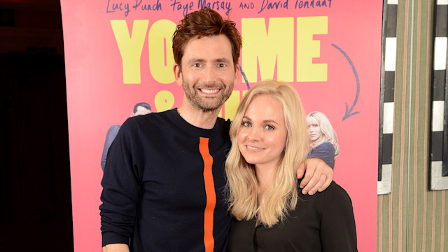 David Tennant and Georgia Tennant attend a special screening of "You, Me And Him" at Charlotte Street Hotel on March 29, 2018 