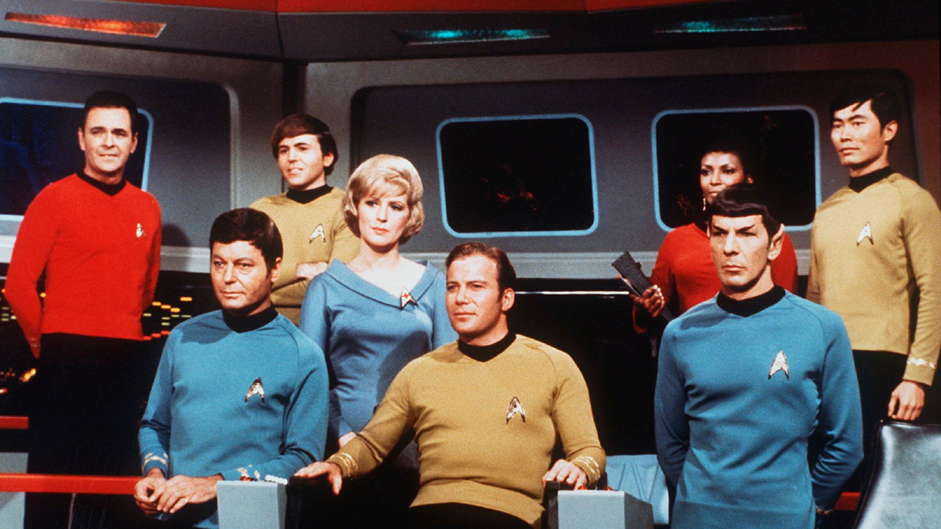 On the set of the TV series Star Trek