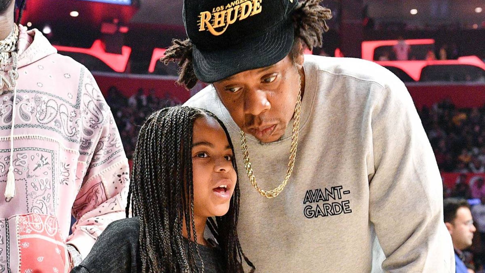 daughter talk dad Jay-Z HELLO! feeling shy Beyoncé\'s pep Blue by after given Ivy | is encouraging