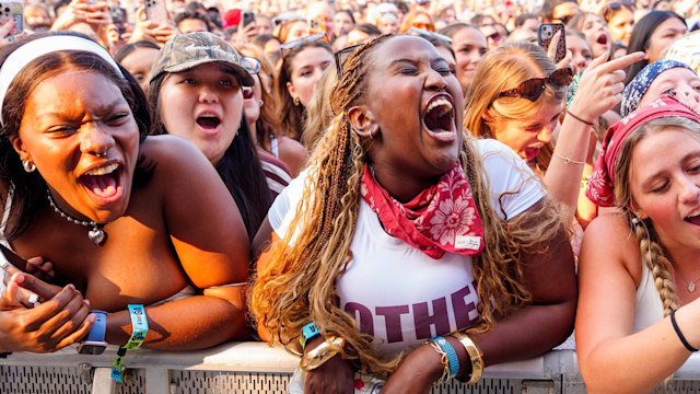  A general view of the crowd during 2025 Lollapalooza Festival at Grant Park on July 31, 2025 in Chicago, Illinois. (Photo by Erika Goldring/WireImage)
