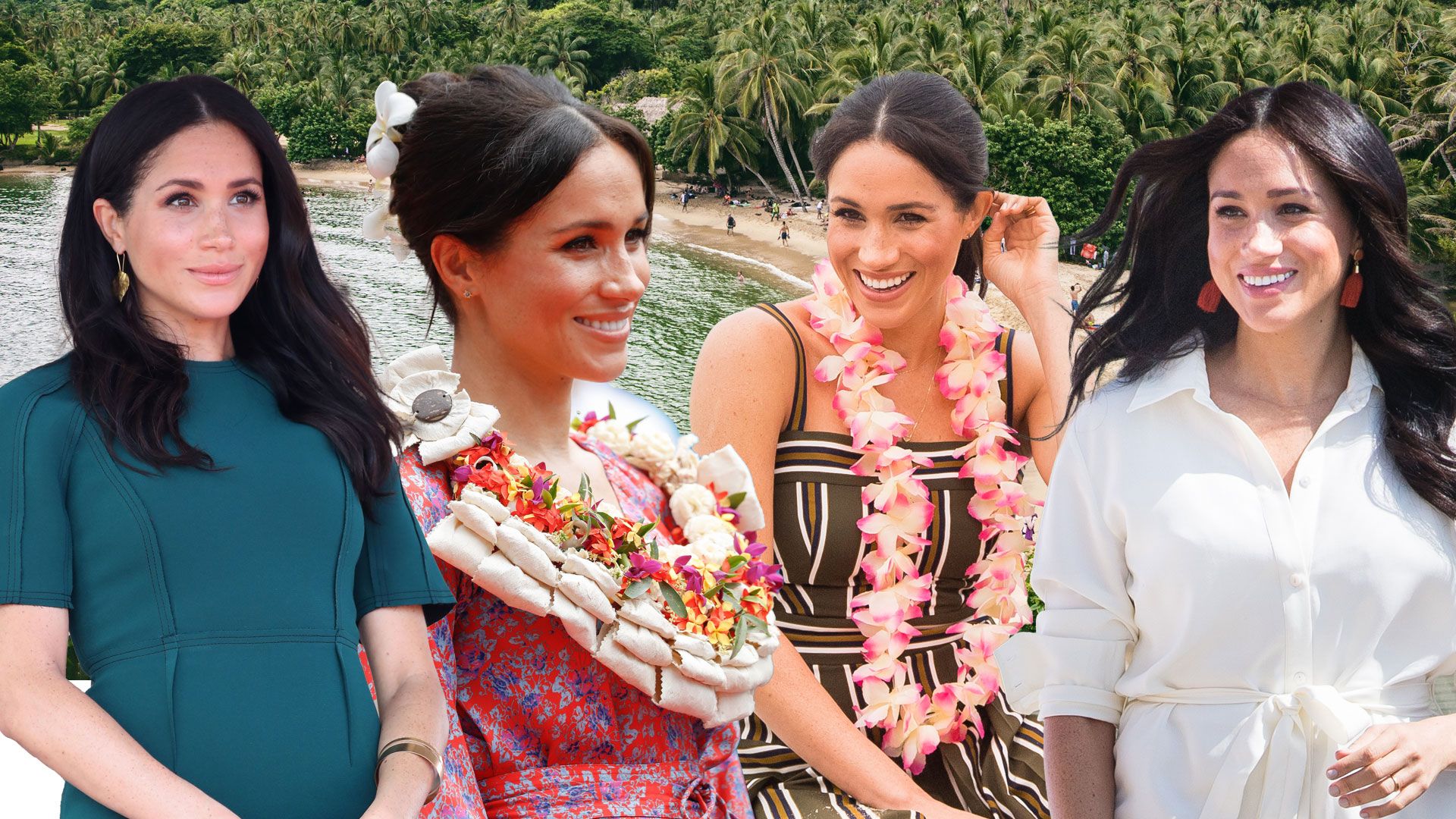 Meghan Markle on beach 