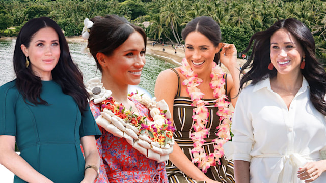 Meghan Markle on beach 