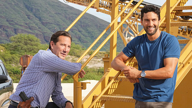 Henry Ian Cusick as John Swift and Noah Mills as Jesse Boone in NCIS: Hawai'i