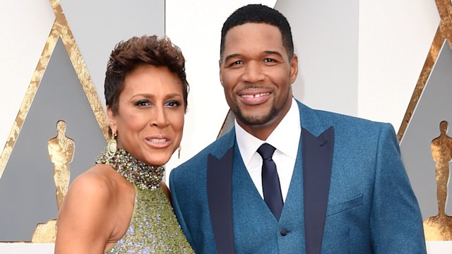 TV personalities Robin Roberts and Michael Strahan attends the 88th Annual Academy Awards 