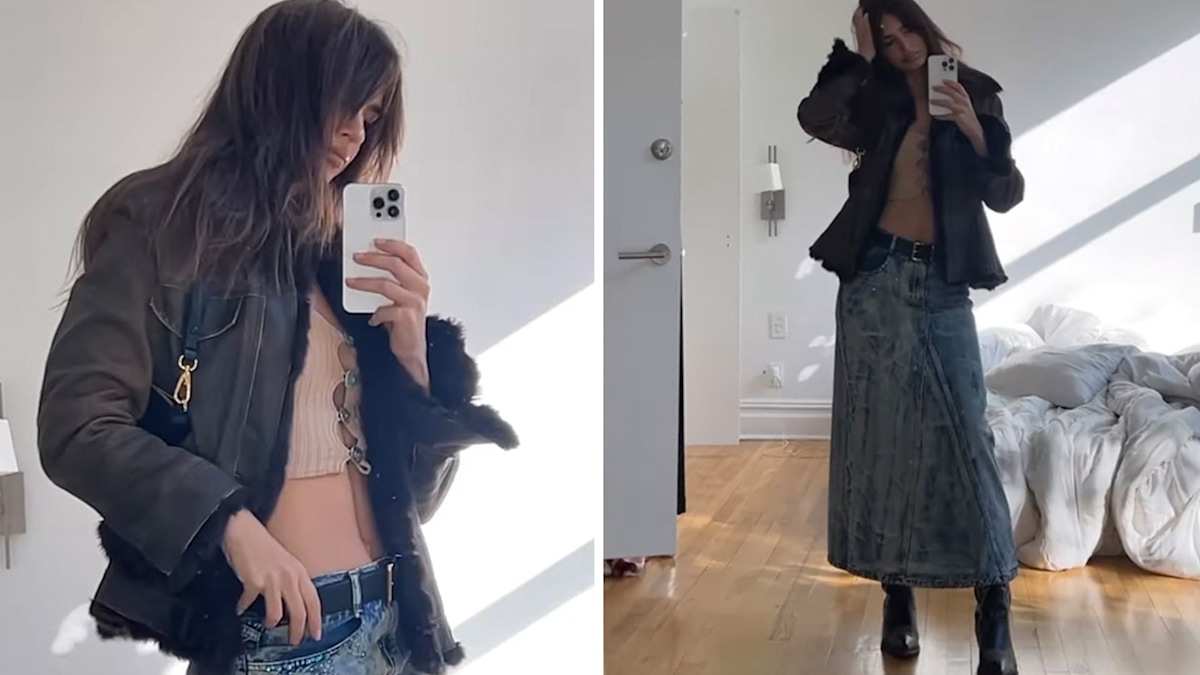 Emily Ratajkowski Is Peak Summer Style In Midi-Skirt And Platform