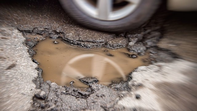 Record number of potholes reported on the UK's roads