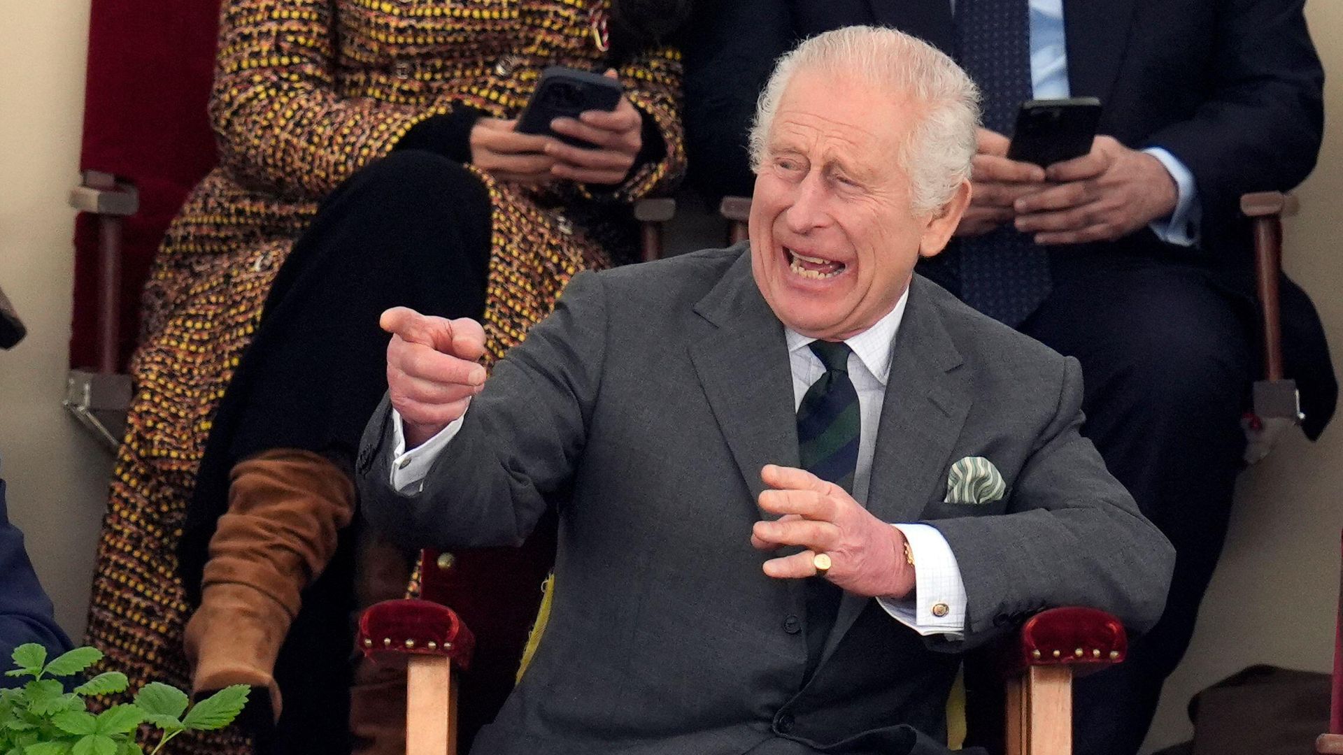 King Charles has laughing fit during surprise outing - best photos