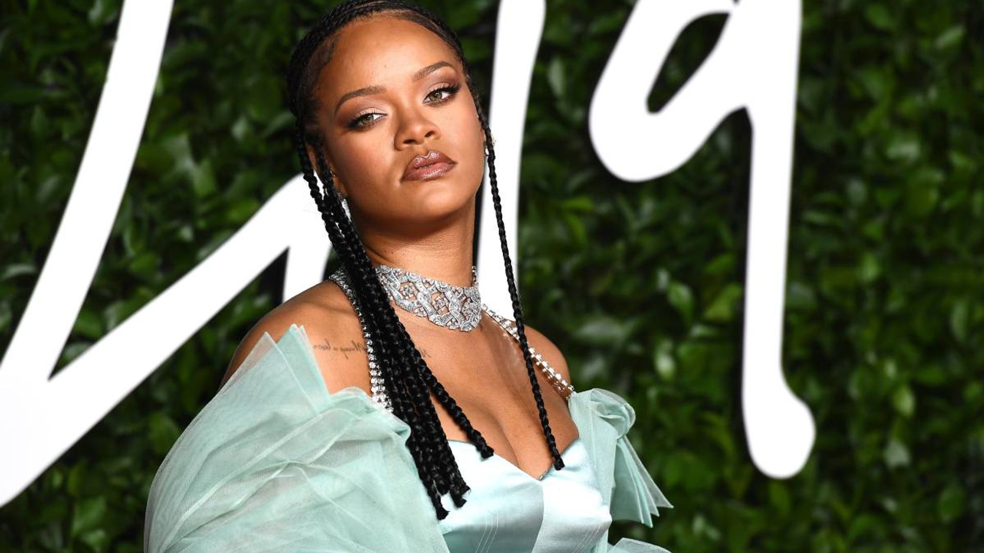 Rihanna nearly breaks the internet in strappy lingerie for a