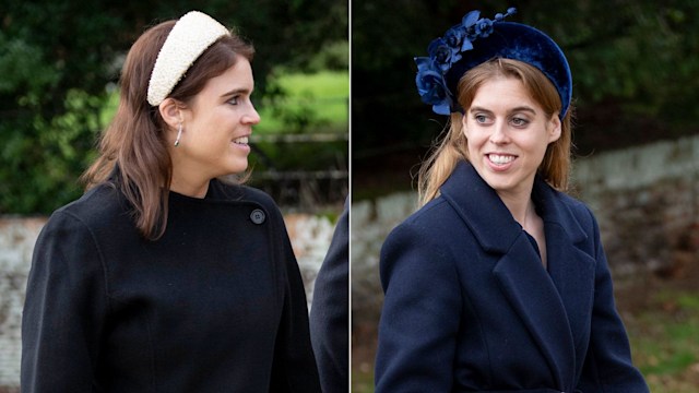 Princess Eugenie and Princess Beatrice at Sandringham