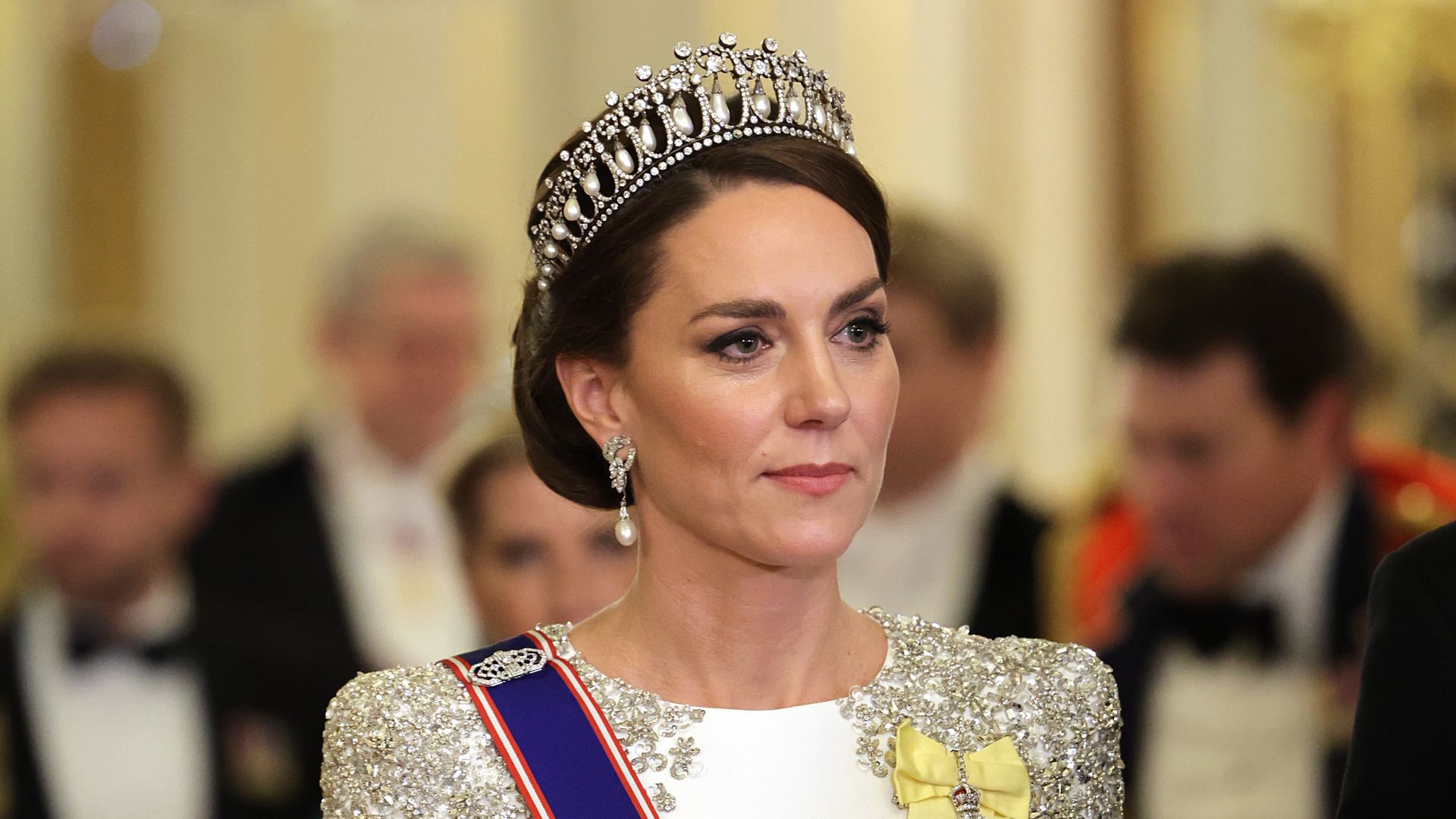 The Princess of Wales wears Lover's Knot tiara to South Africa state banquet