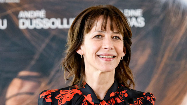 Close up of Sophie Marceau. 