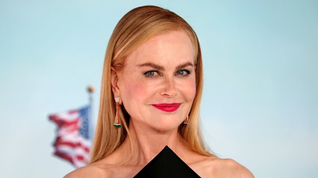 Nicole Kidman up close in black dress