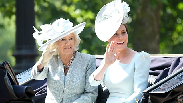 kate middleton and camilla trooping