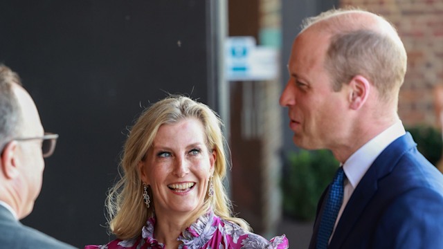 Sophie smiling at Prince William