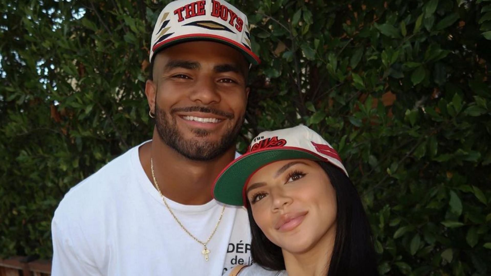 SF 49ers linebacker Fred Warner with his wife Sydney Warner
