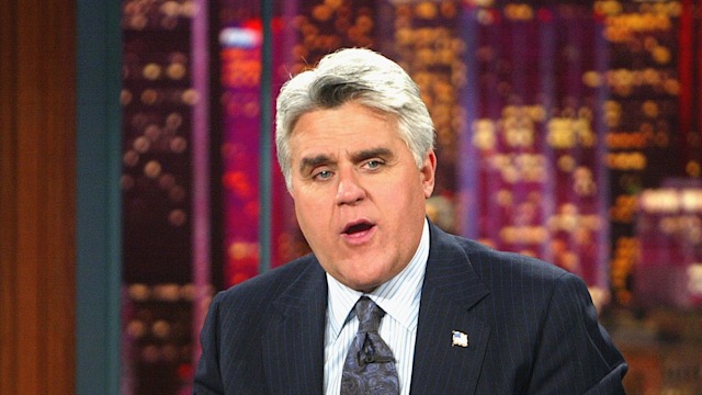 Jay Leno hosts "The Tonight Show with Jay Leno" 