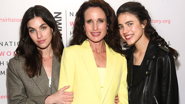 Rainey Qualley, Andie McDowell and Sarah Margaret Qualley