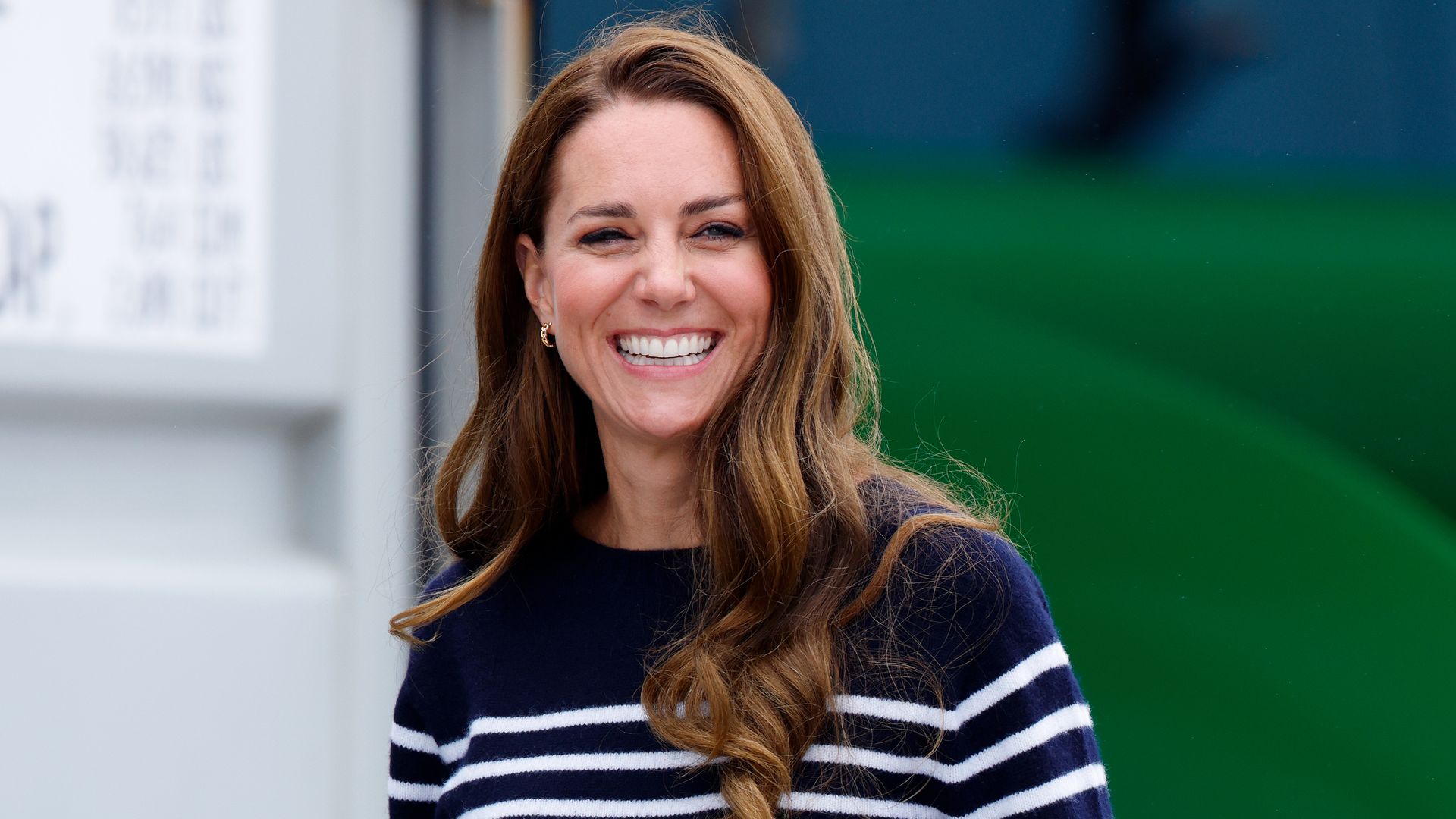 Catherine, Duchess of Cambridge visits the 1851 Trust and the Great Britain SailGP Team on July 31, 2022 in Plymouth, England. During the visit, the Duchess of Cambridge took part in activities educating young people about sustainability. (Photo by Max Mumby/Indigo/Getty Images)