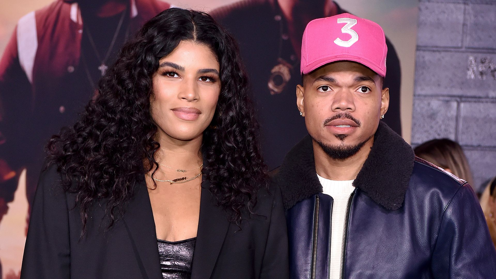 Chance the Rapper and Kirsten Corley attend the Premiere of Columbia Pictures' "Bad Boys for Life" 