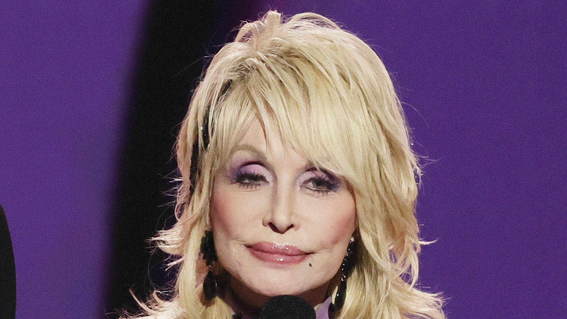 dolly parton purple dress