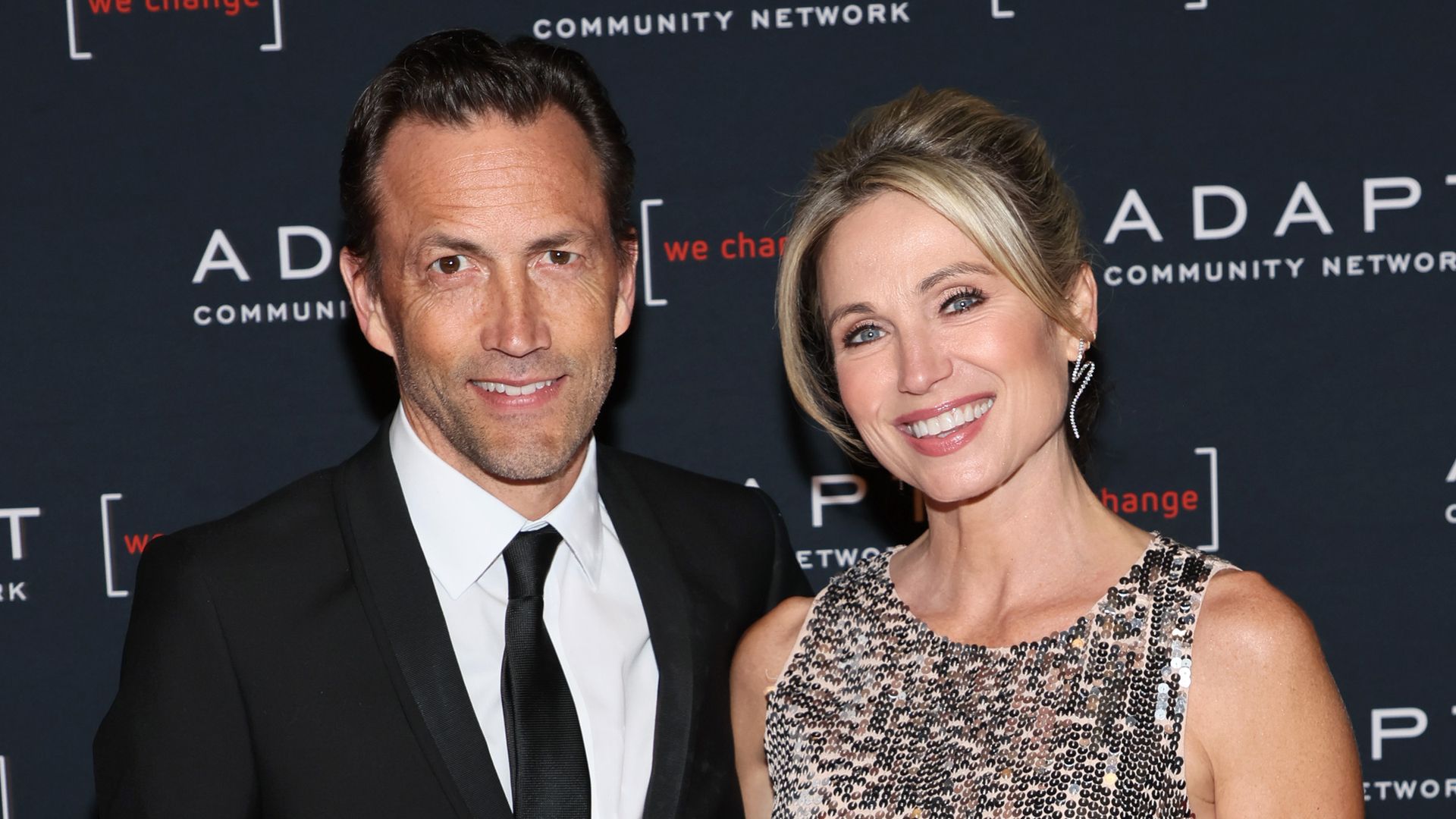 Amy Robach and Andrew Shue on the red carpet