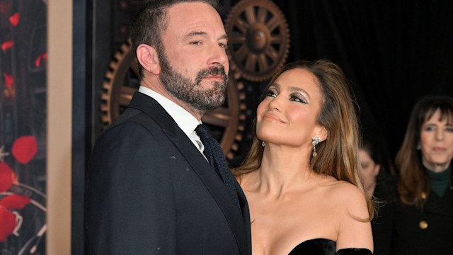 US actress Jennifer Lopez and US actor Ben Affleck attend Amazon's "This is Me... Now: A Love Story" premiere at the Dolby theatre in Hollywood, California, February 13, 2024