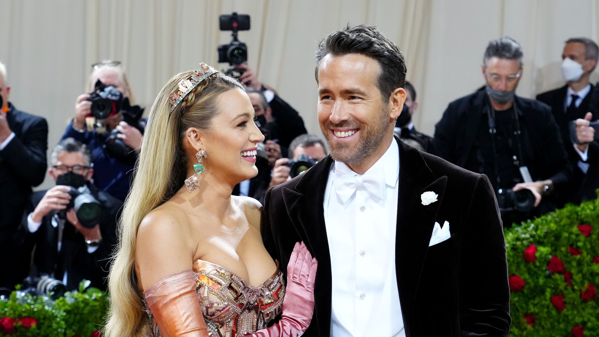Blake Lively and Ryan Reynolds attend The 2022 Met Gala