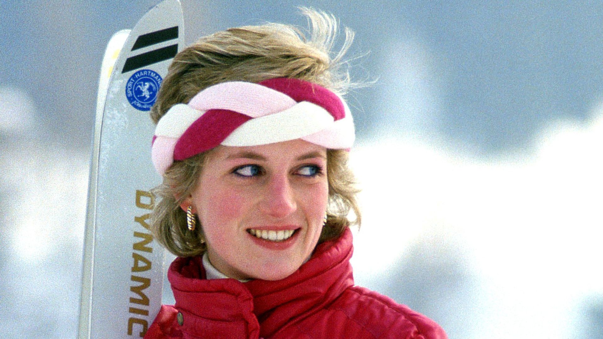 Diana, Princess of Wales, in the ski suit that will be on sale