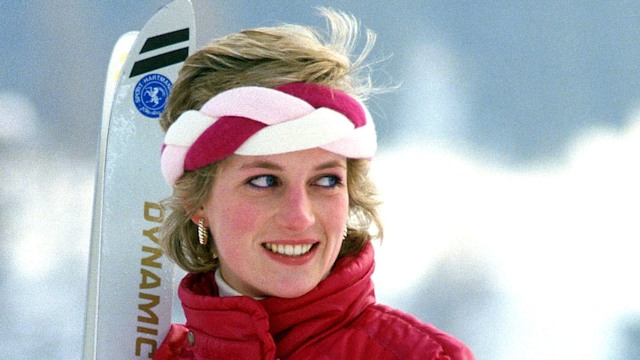 Diana, Princess of Wales, in the ski suit that will be on sale